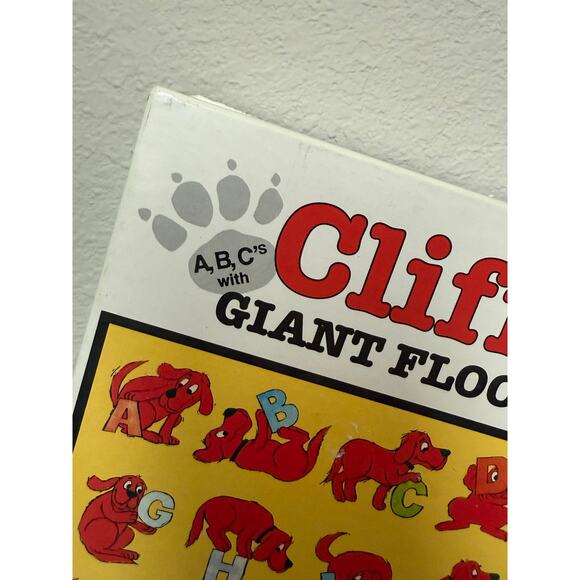 Clifford The Big Red Dog Giant Floor Puzzles 2 ABC's Favorite Toys 1992 Vintage - Picture 3 of 12